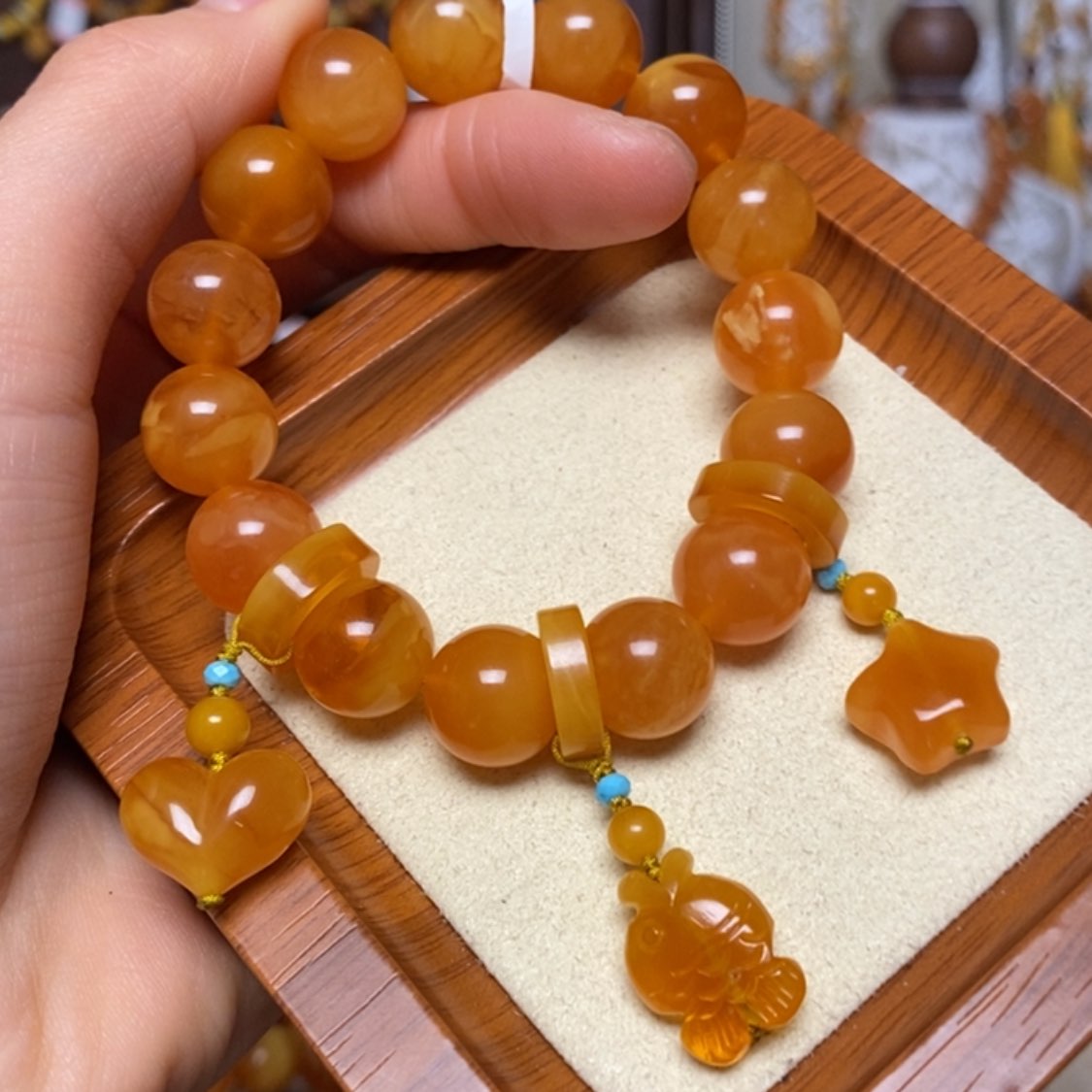 【闪购商品】手链蜜蜡未镶嵌手串