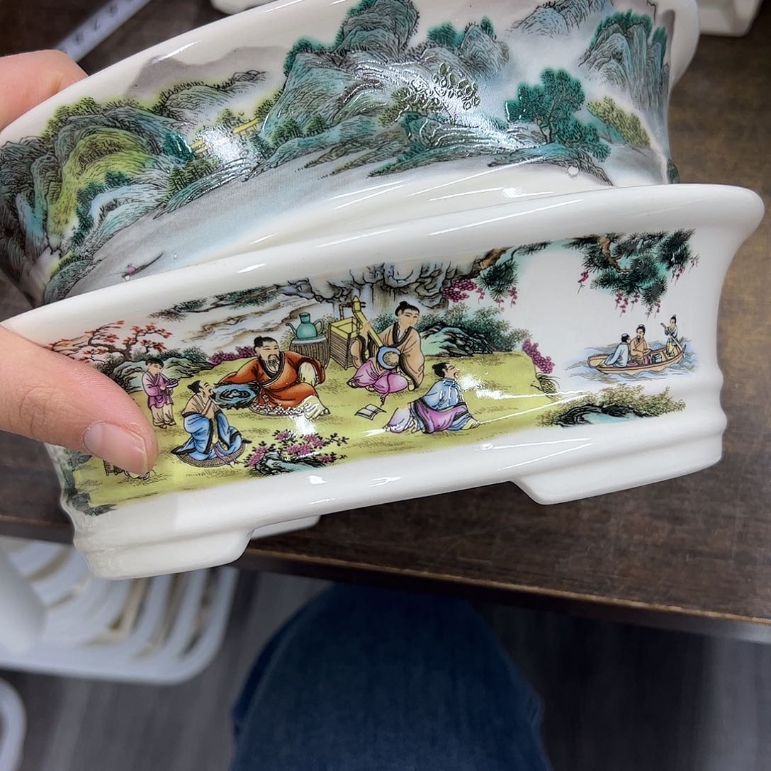 紫砂花盆989号瑕疵福利2个22/18/6.5cn