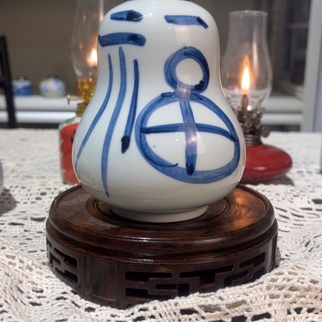 摆件景德镇陶瓷香薰灯