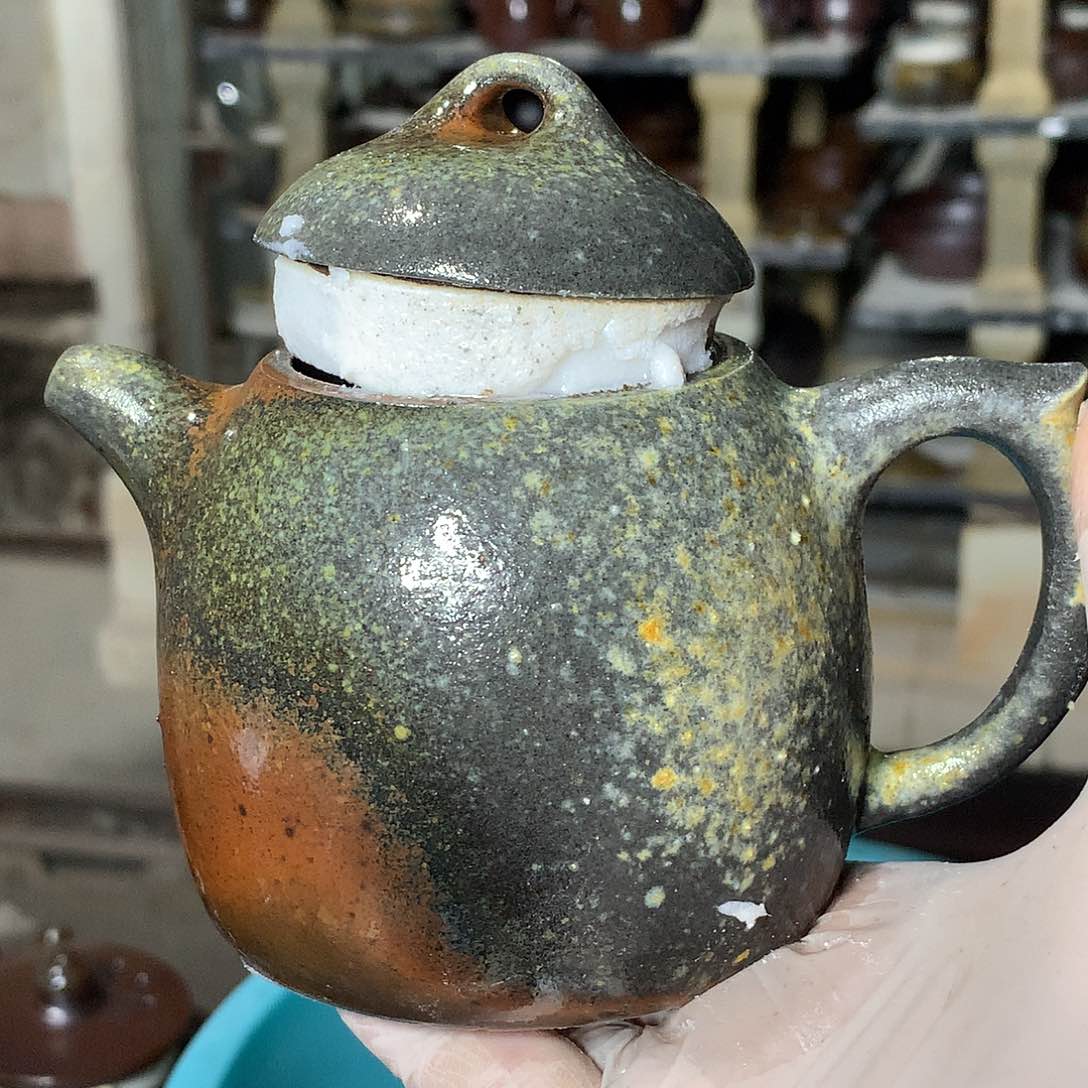 紫砂柴烧纯自然柴烧