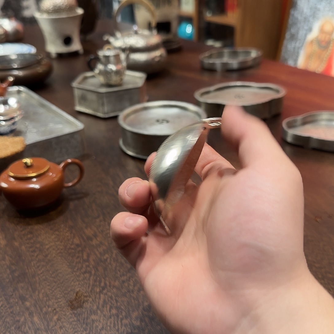 锅子茶漏 足银全手