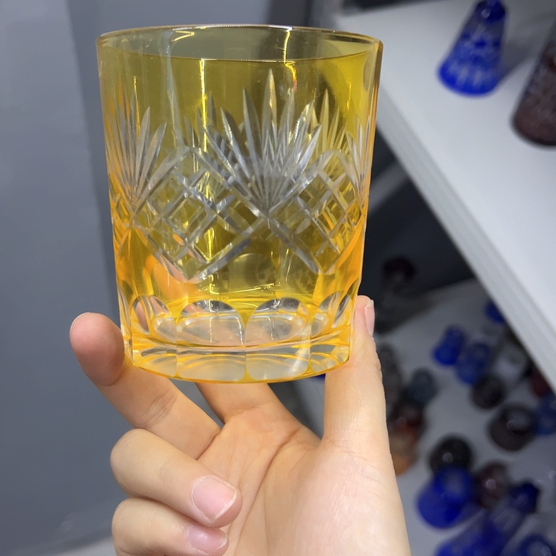 平底款水晶玻璃微瑕一个