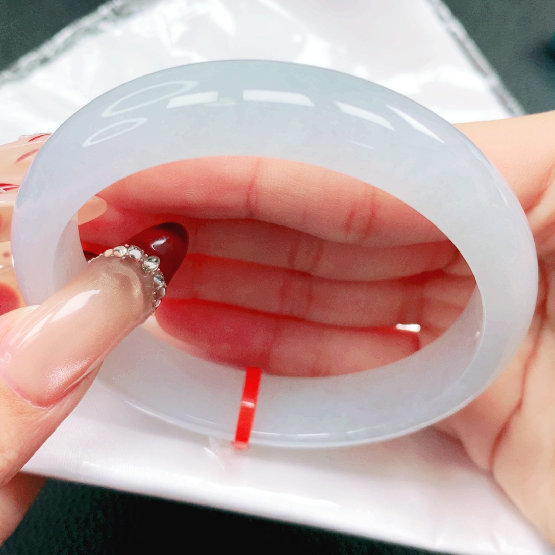 翡翠未镶嵌手镯57.58