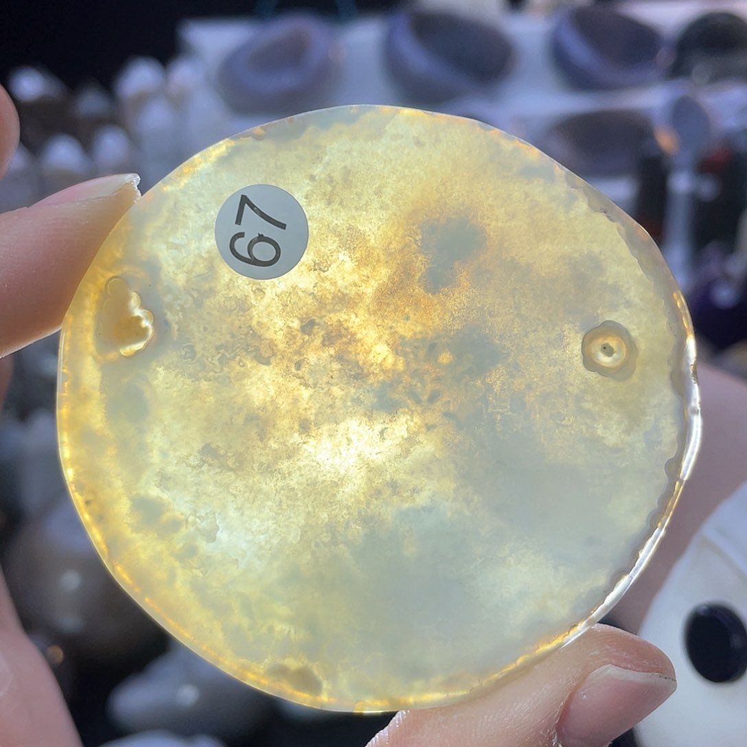 水晶超薄码瑙片未镶嵌