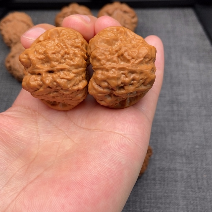 文玩核桃把件三角蛙40