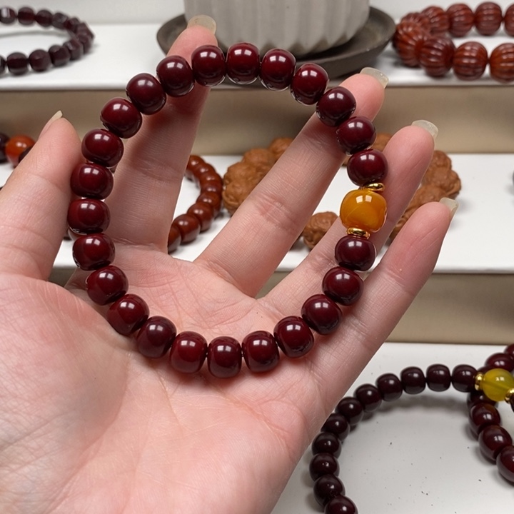 核桃手串/手链时*猴头雕刻