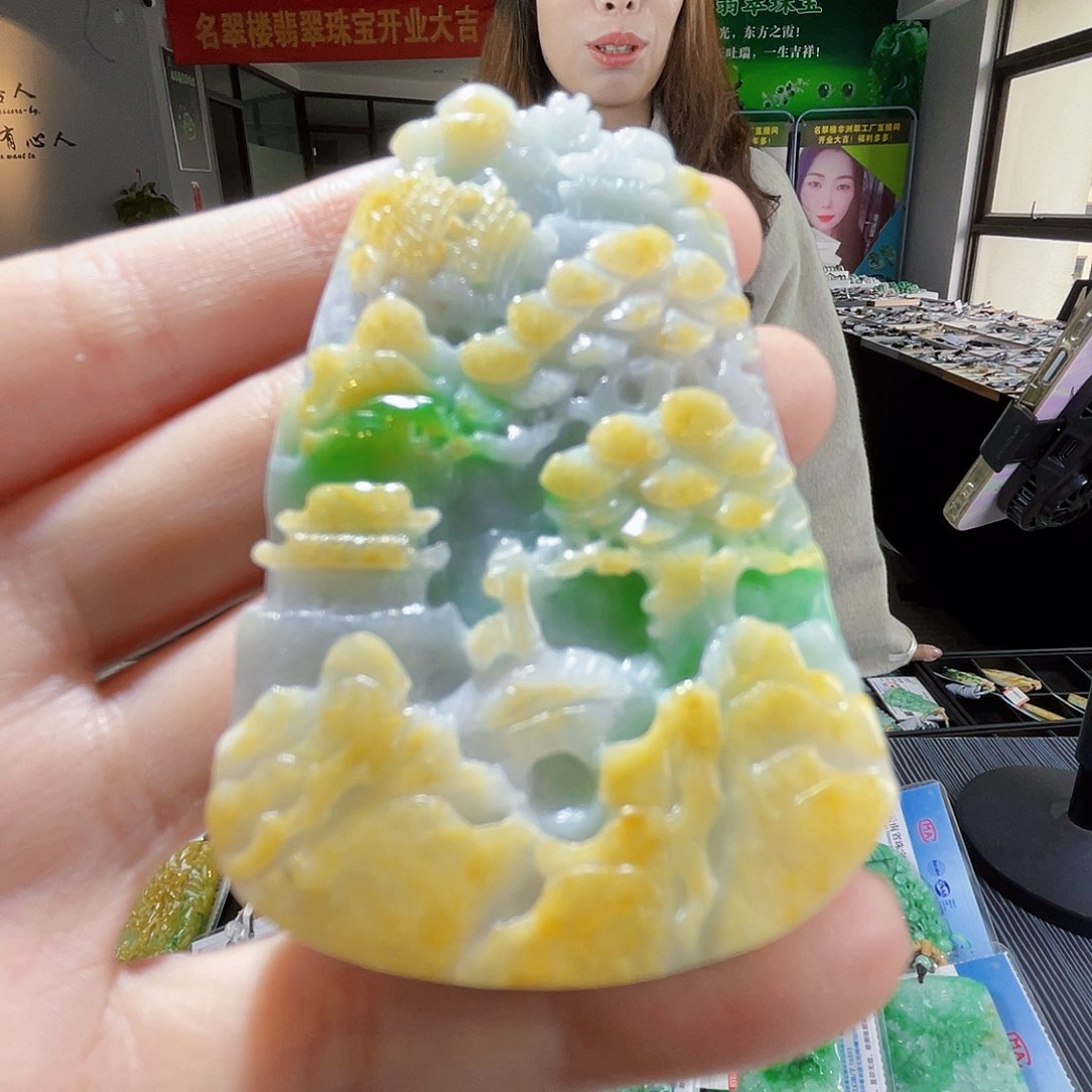 颈饰未镶嵌翡翠翡翠