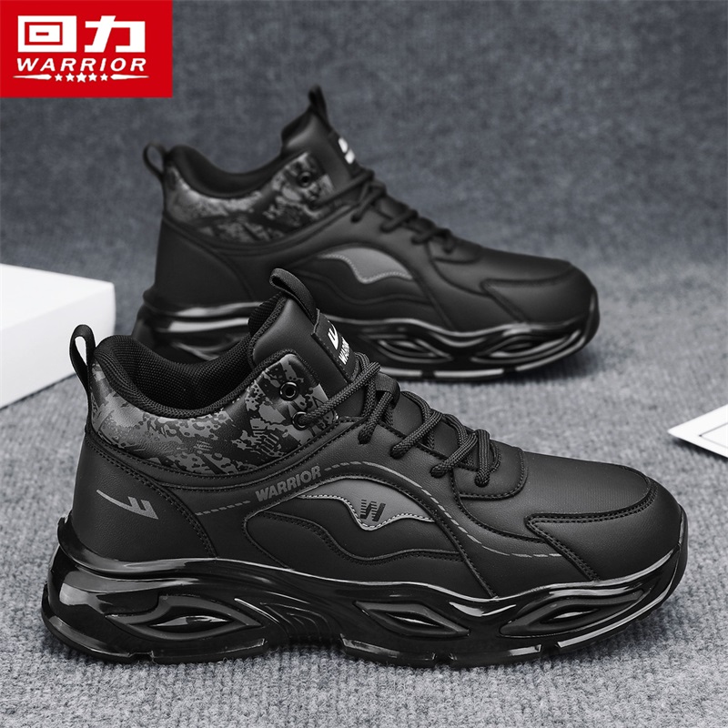 回力黑武士男鞋秋季高帮运动鞋2025新款软底减震休闲跑步老爹潮鞋