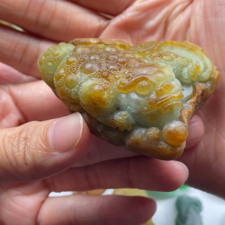 @***哥定制翡翠未镶嵌金蟾