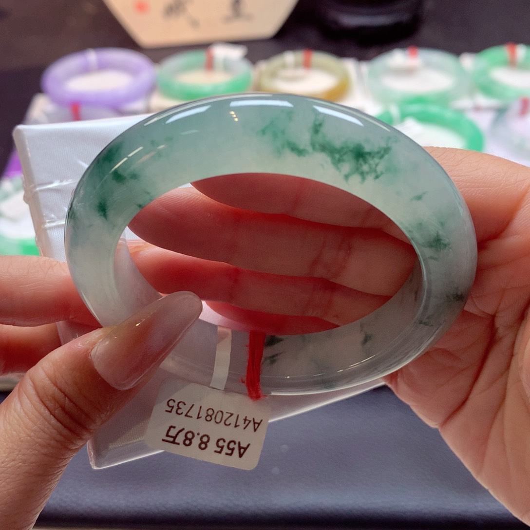 翡翠手镯未镶嵌正圈55（43号）89