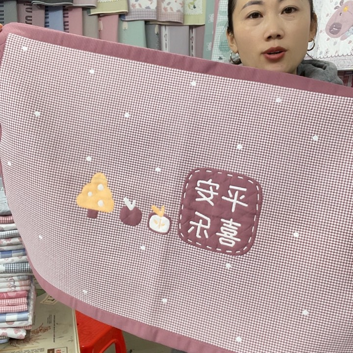 棉特价促销酒红色平安喜乐