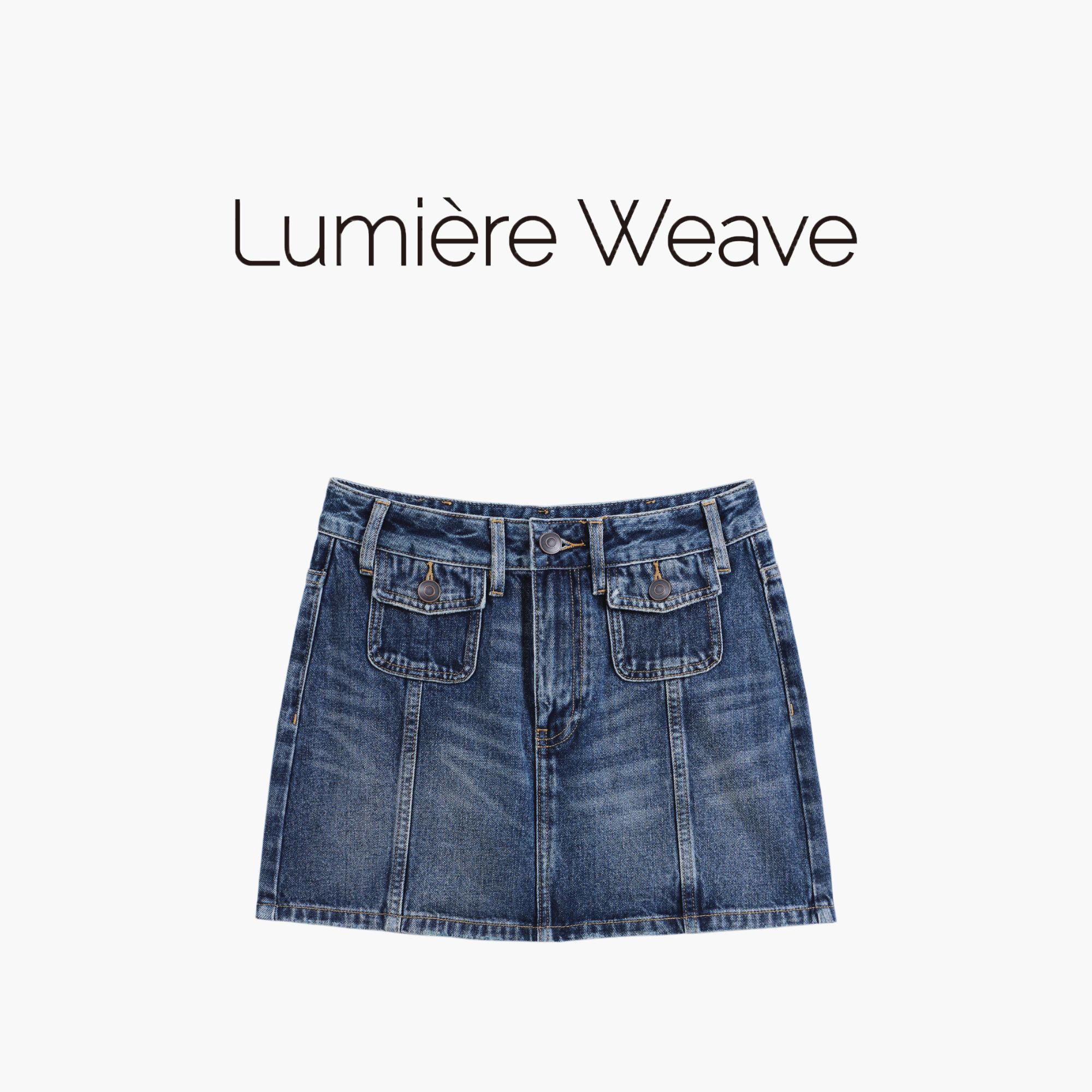 LumièreWeave【牛仔元素】LWQA2005休闲牛仔短裙