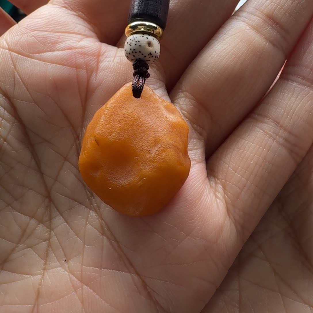 琥珀颈饰未镶嵌小*海漂手机挂件