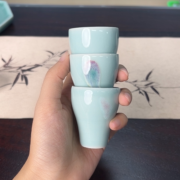 龙泉云间青瓷小米茶器