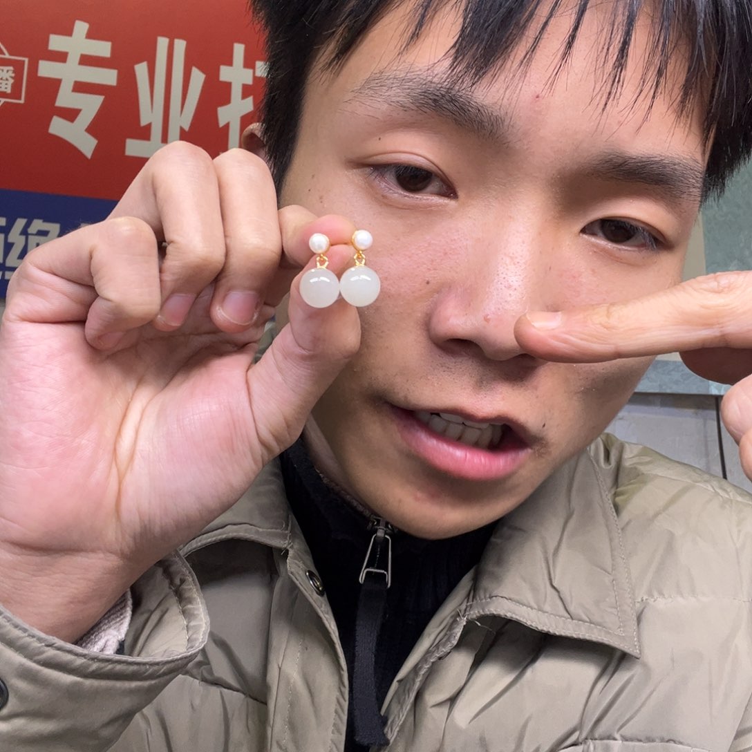 和田玉颈饰银S925镶嵌