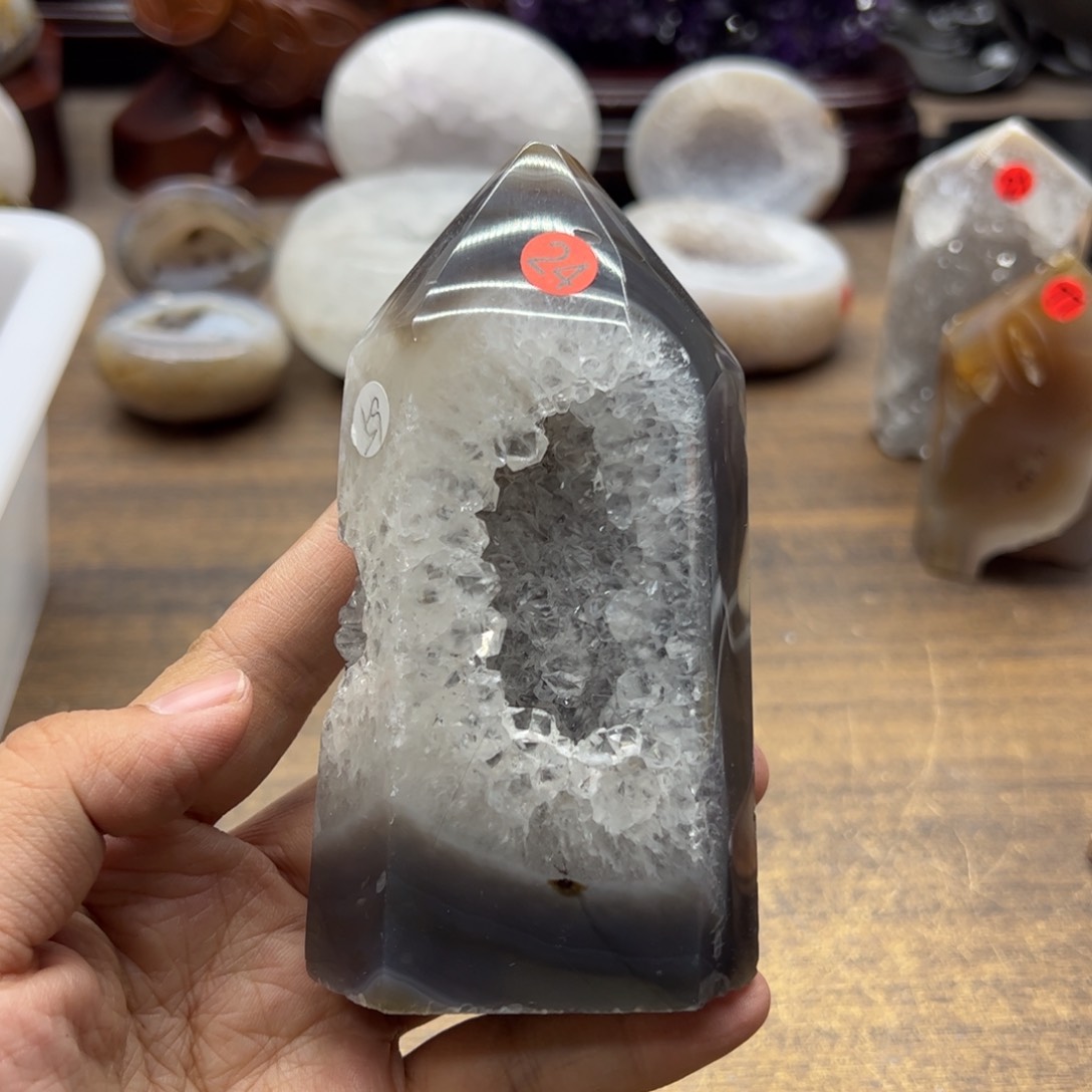 水晶水晶无镶嵌未镶嵌柱子24