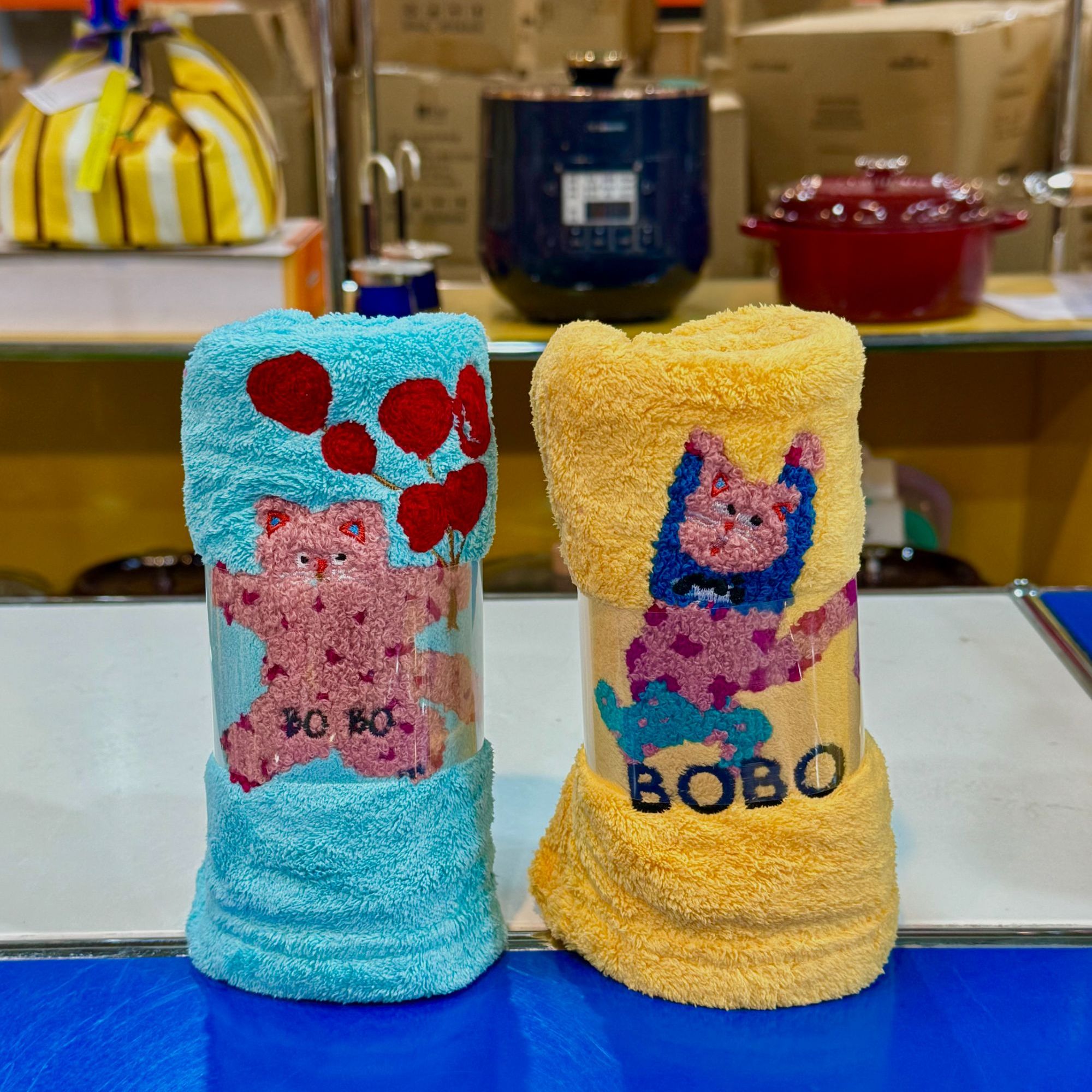 超吸水不掉毛柔软加厚毛巾可爱彩色刺绣40*80cm