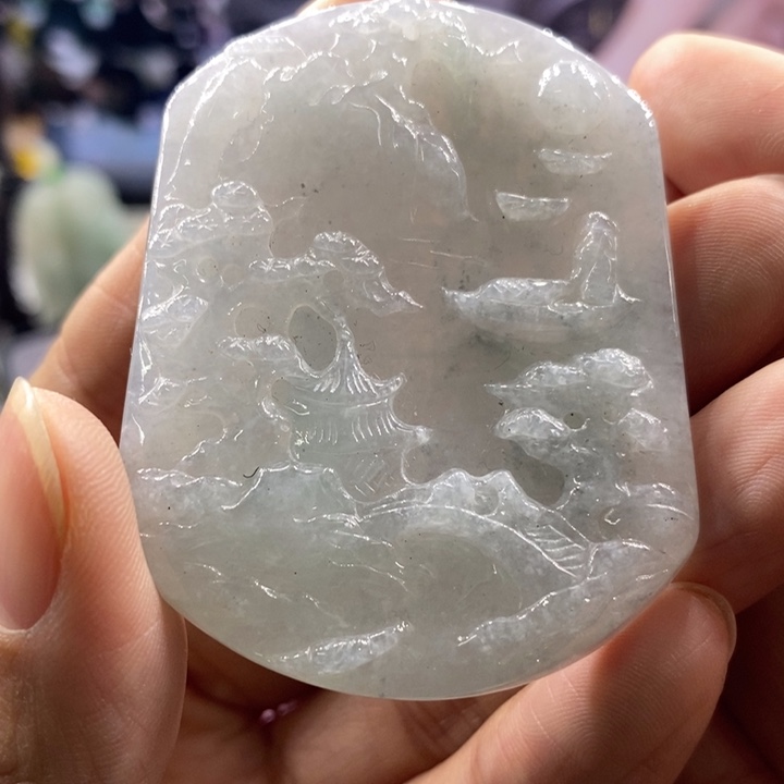 金***人翡翠未镶嵌吊坠(不含链)3033