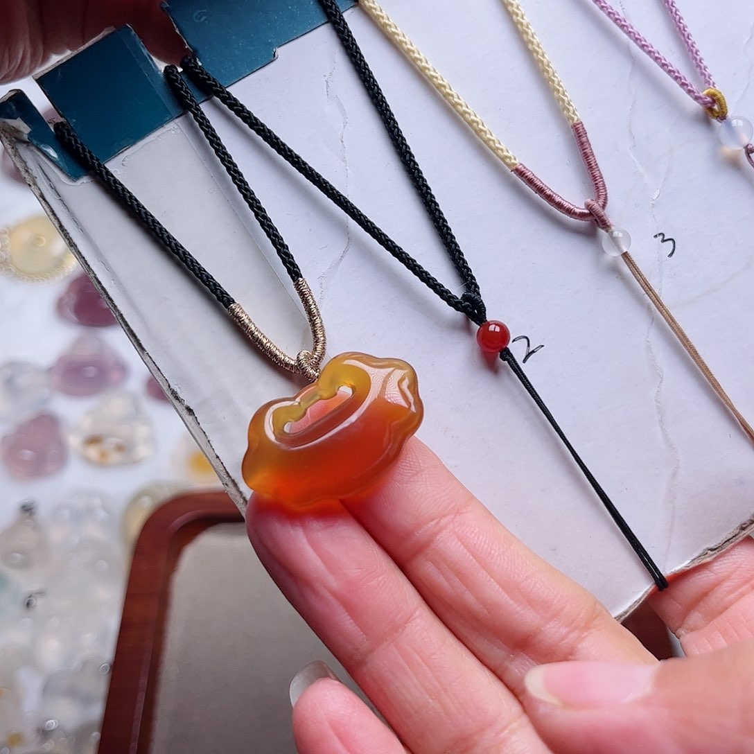 玛瑙/玉髓颈饰未镶嵌疏****浅