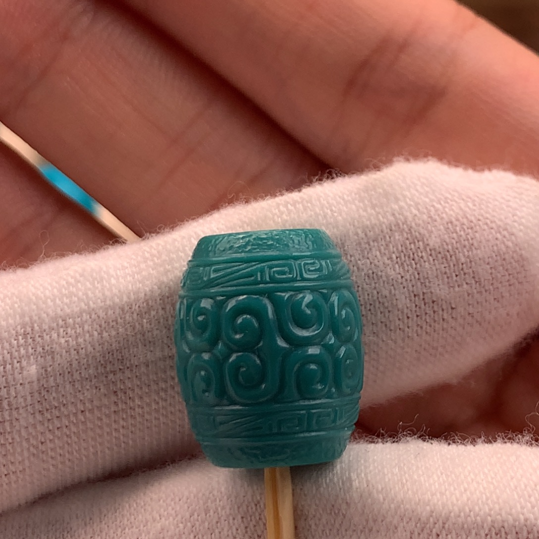 未镶嵌绿松石珠宝奇石13.5x16.5mm
