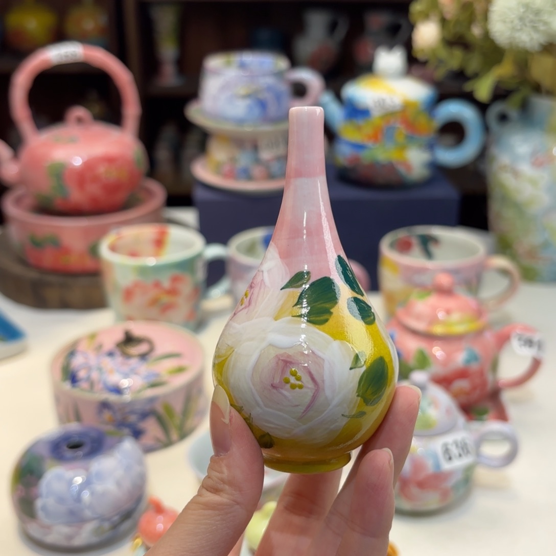 景德镇手绘高温釉下彩陶瓷茶具