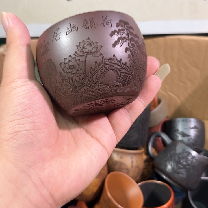 茶杯紫砂全手工紫砂主人杯