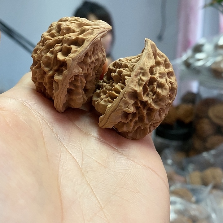 文玩核桃把件40蛇头