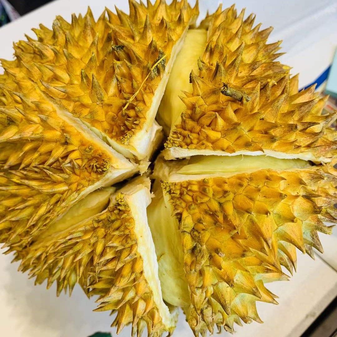 新鲜金枕榴莲3.5-4斤房核小 软糯香甜（默认扒肉，整果请备注）榴莲同城配金枕泰国