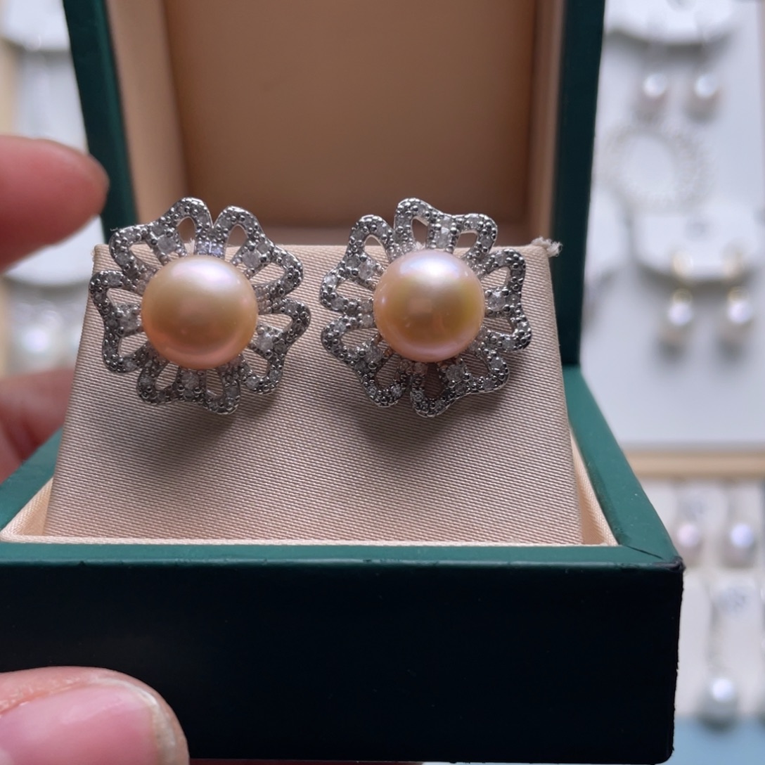 淡水珍珠未镶嵌耳饰