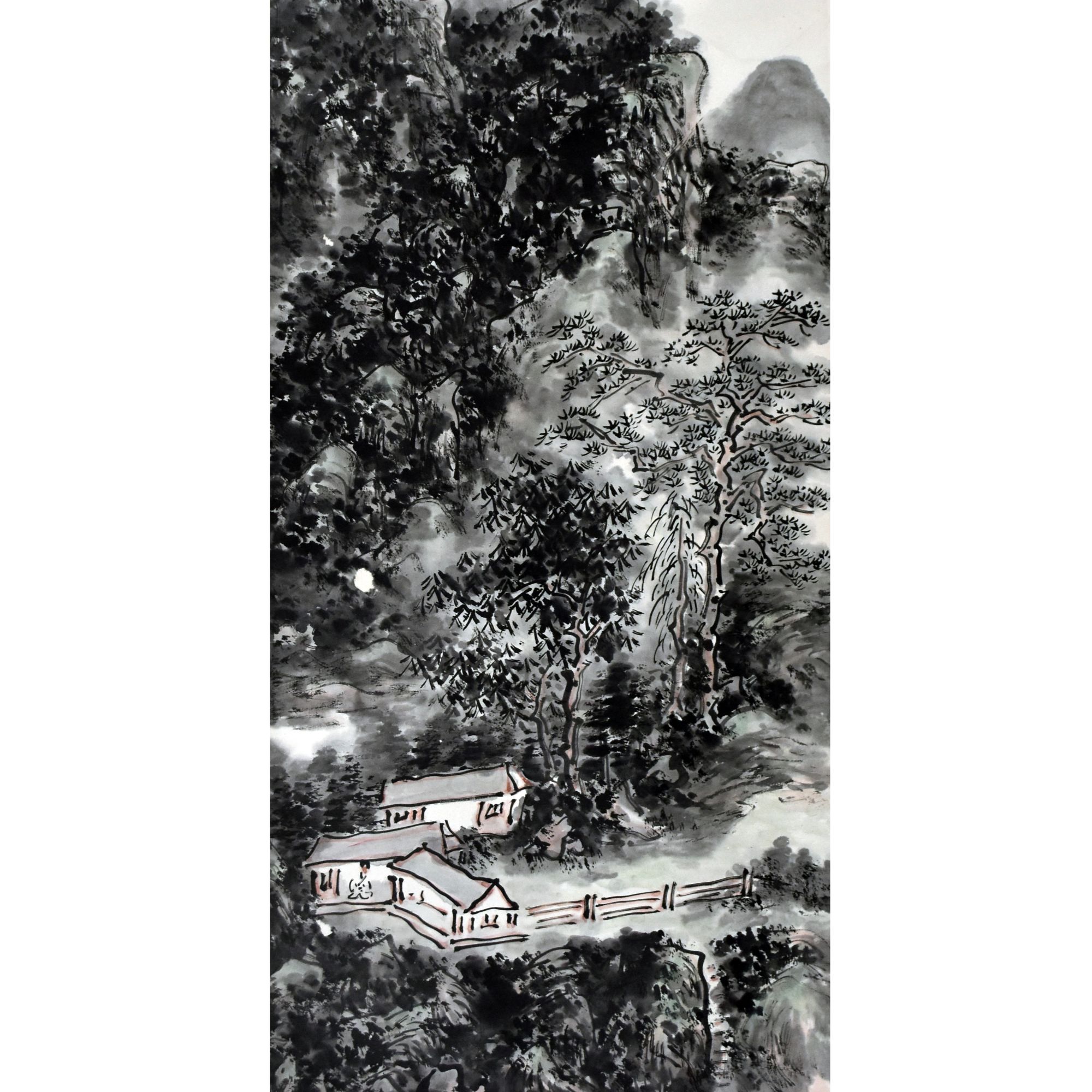 HM0280 山水 86×32cm 纸本立轴 2.5平尺