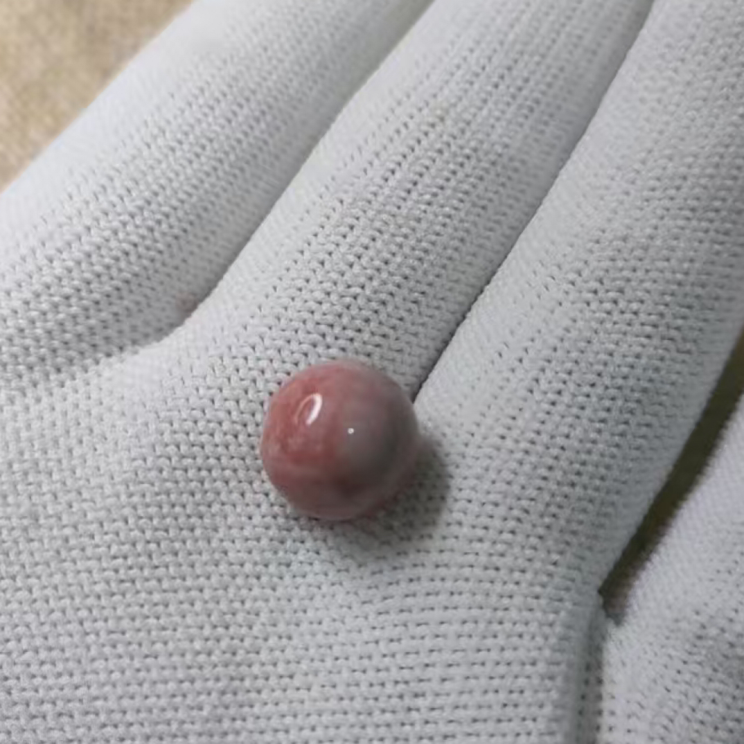 原矿高瓷粉彩松石