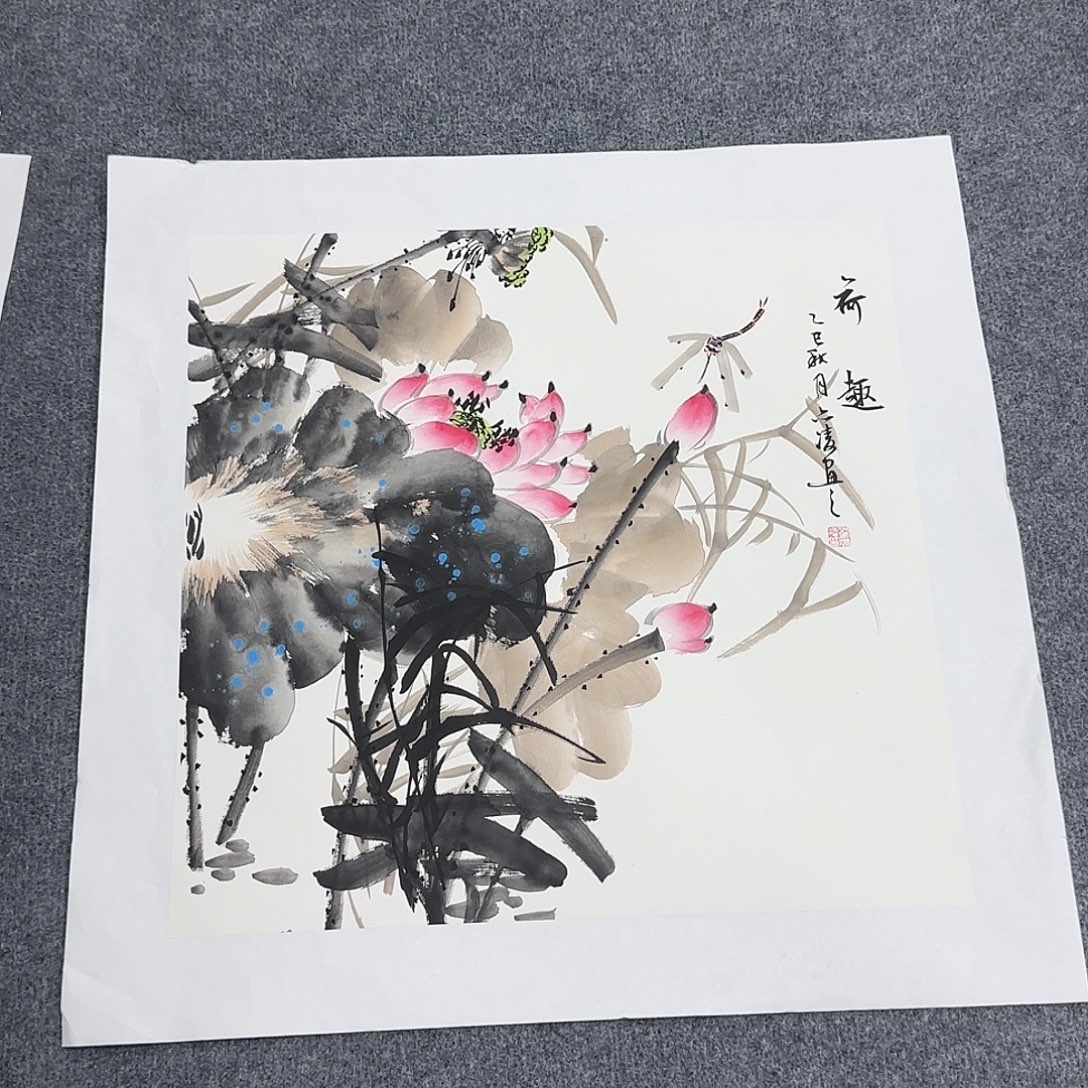 国画50*50纯手绘刘亦凌