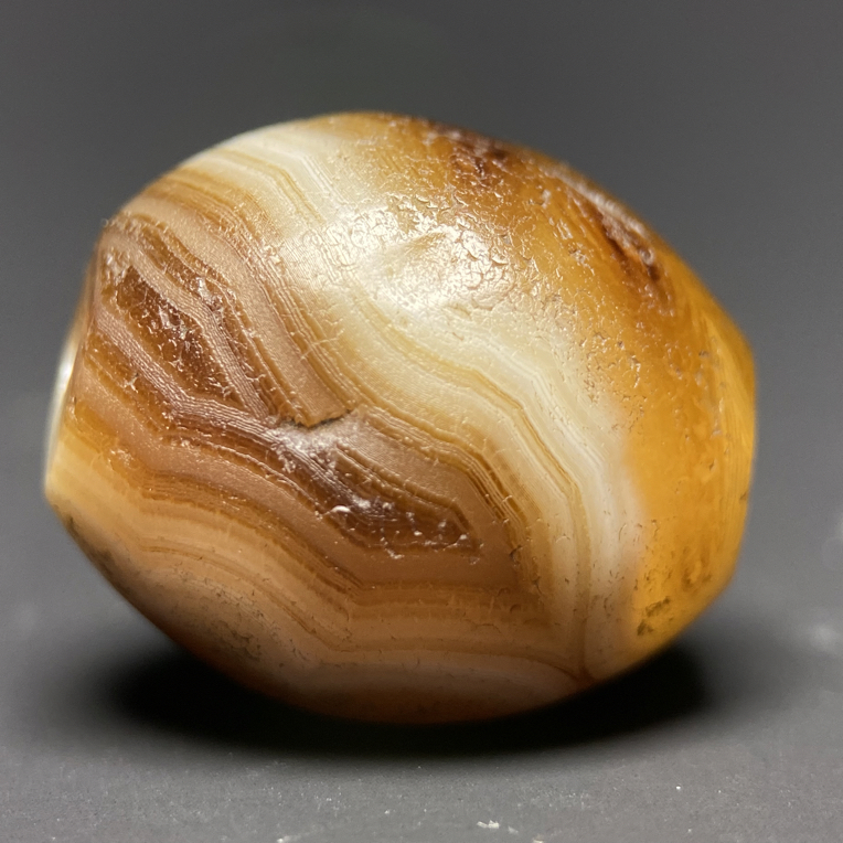 缠丝玛瑙橄榄珠18.7*26.1mm