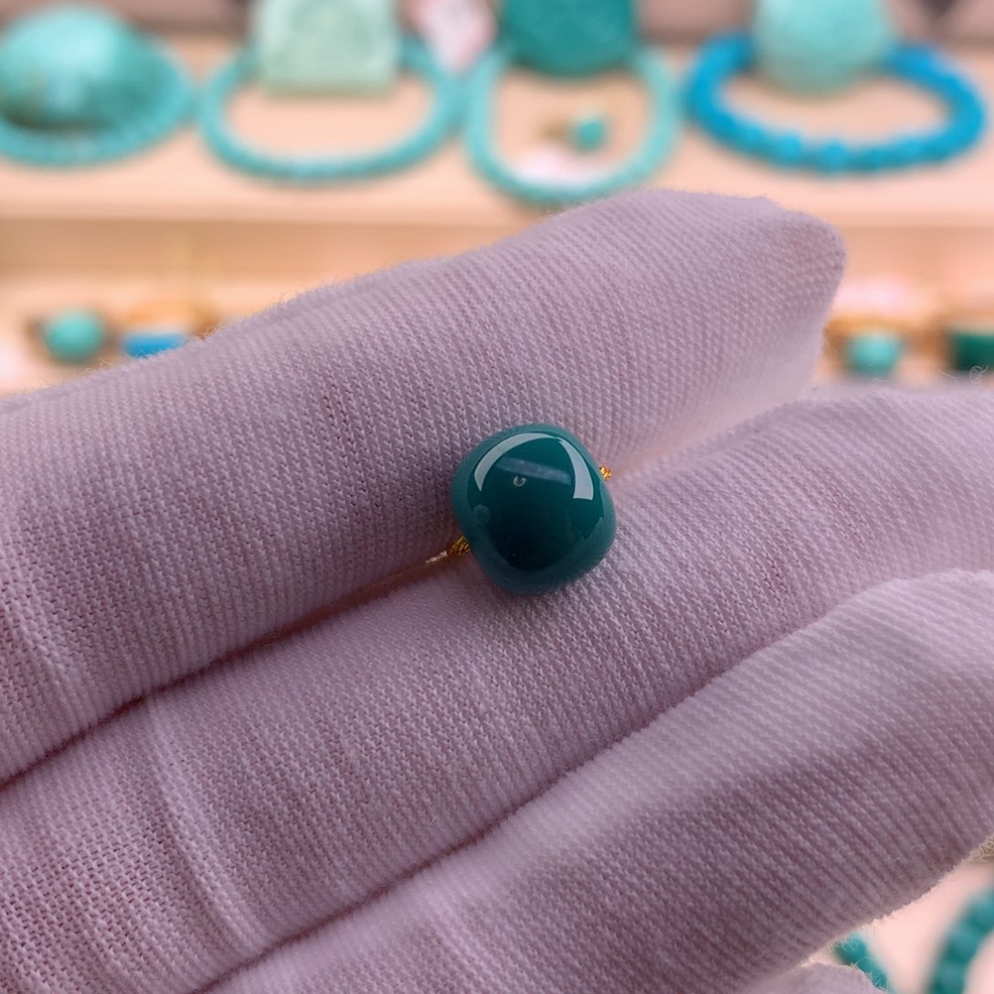 绿松石珠宝奇石未镶嵌9.5-8.5