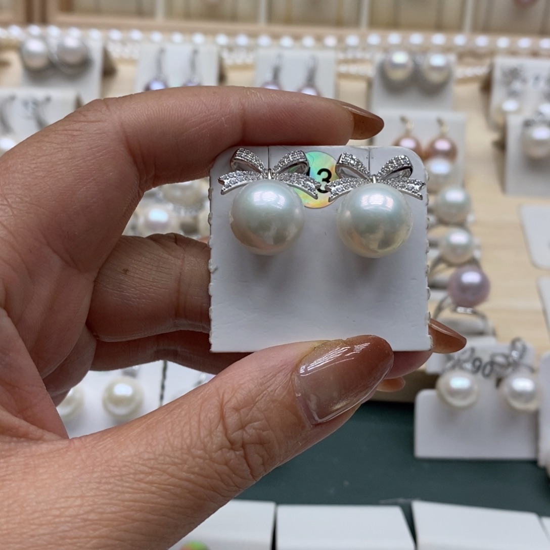 司***饰淡水珍珠颈饰银S925镶嵌