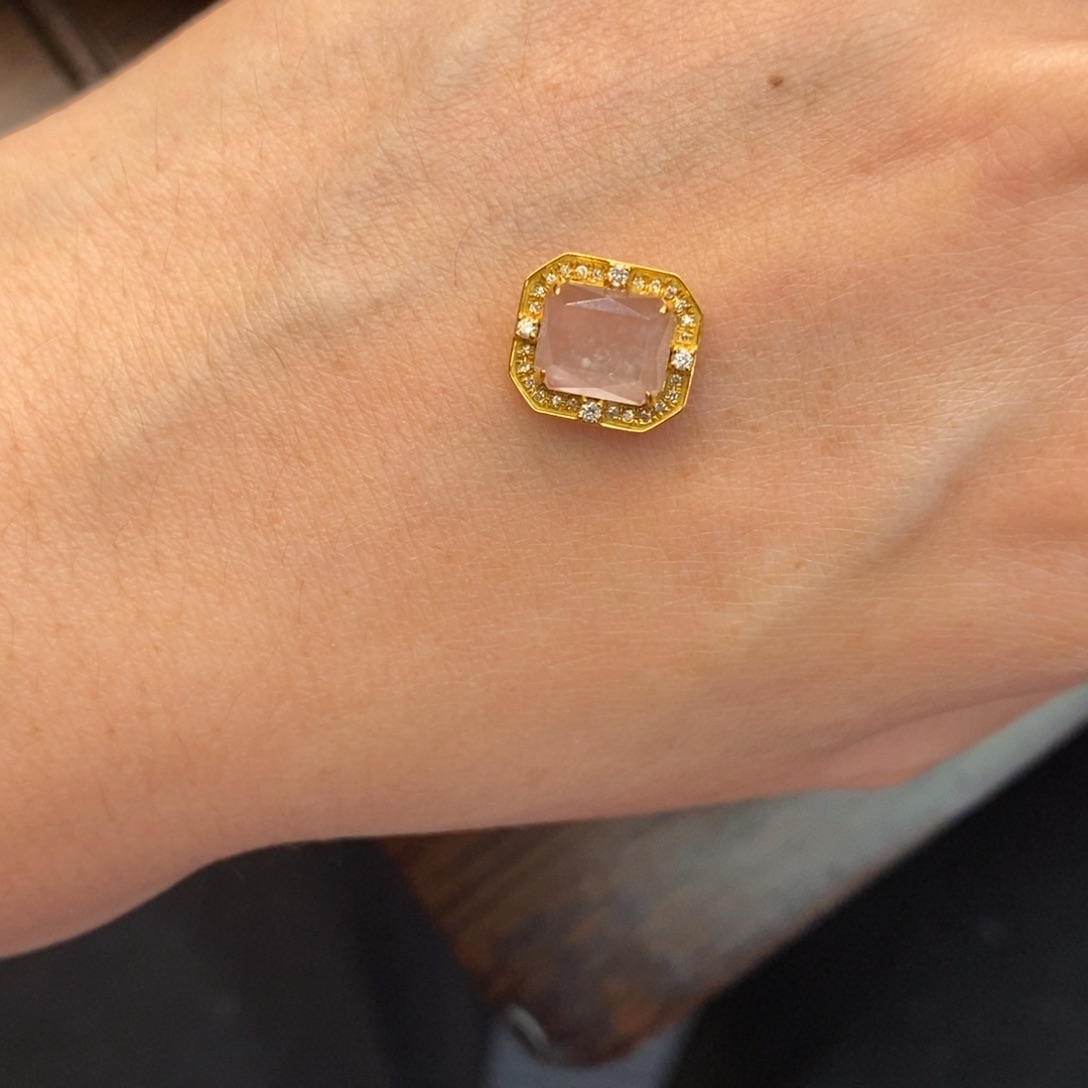 这***罪翡翠18K金镶嵌颈饰翡翠