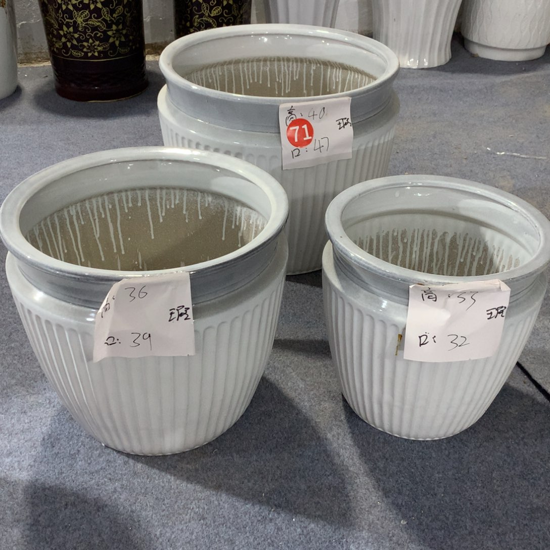高温陶瓷花盆微瑕