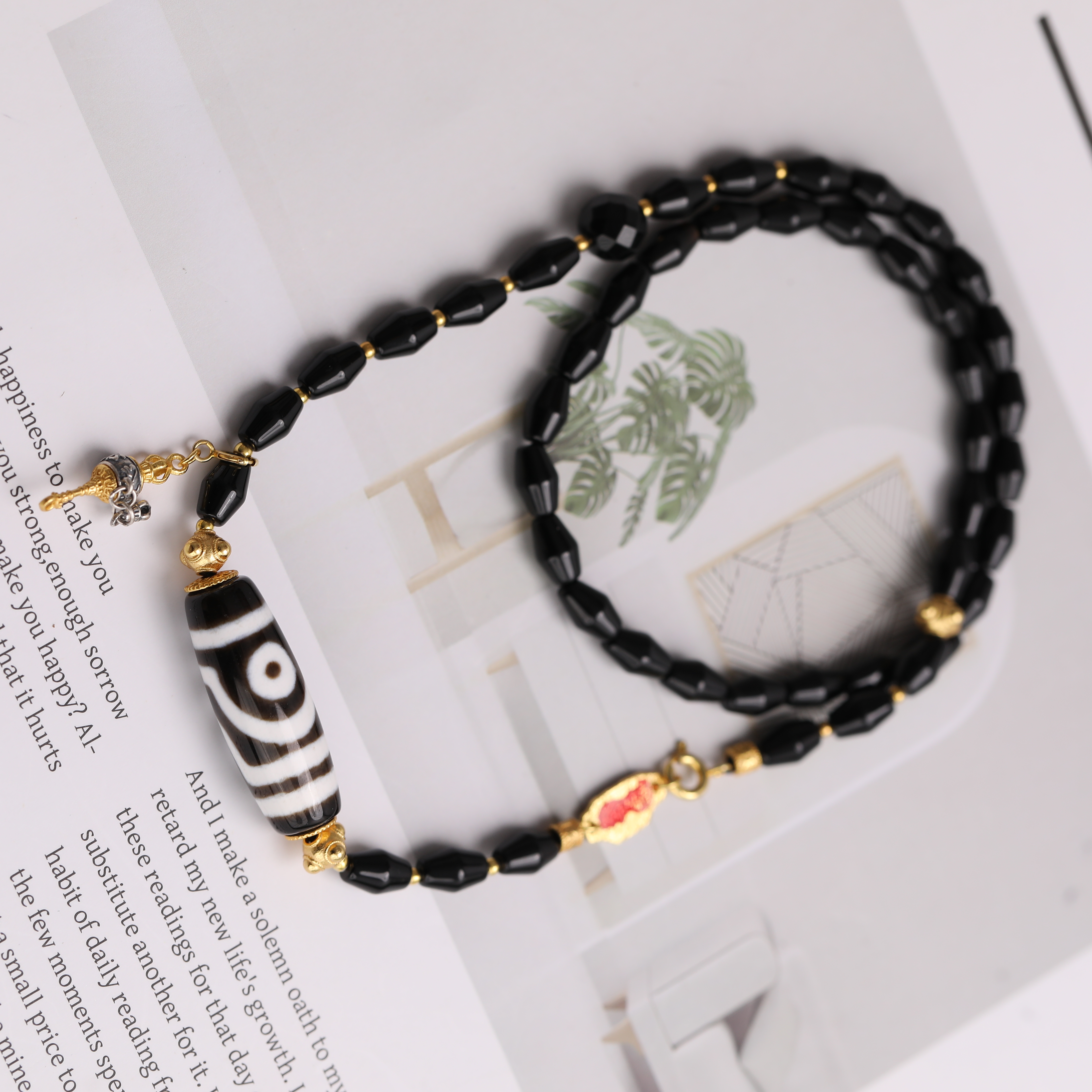 【观澜珠宝】玛瑙项链 复古民族风藏式吊坠 多样发其一 2142