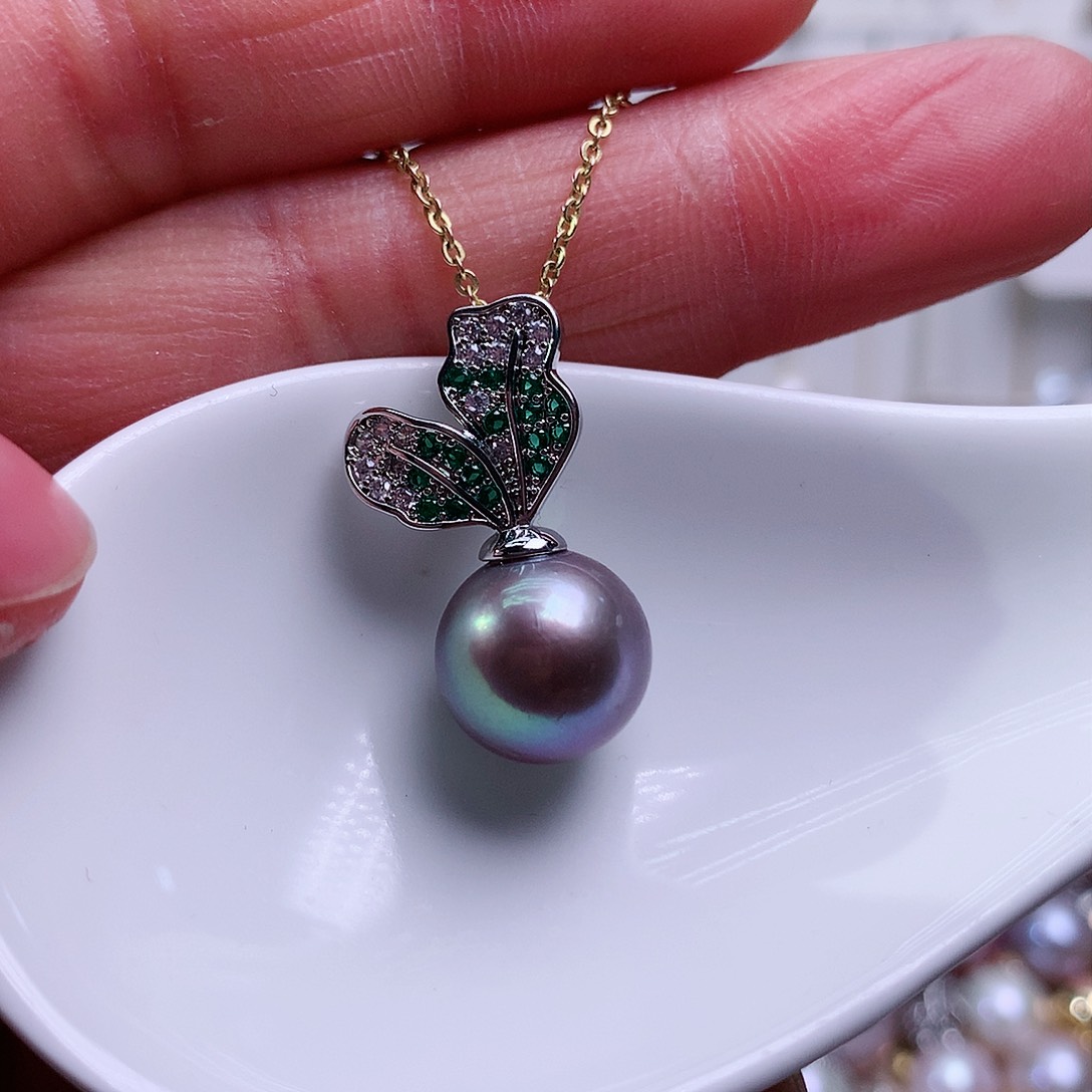 淡水珍珠吊坠(赠链)合金