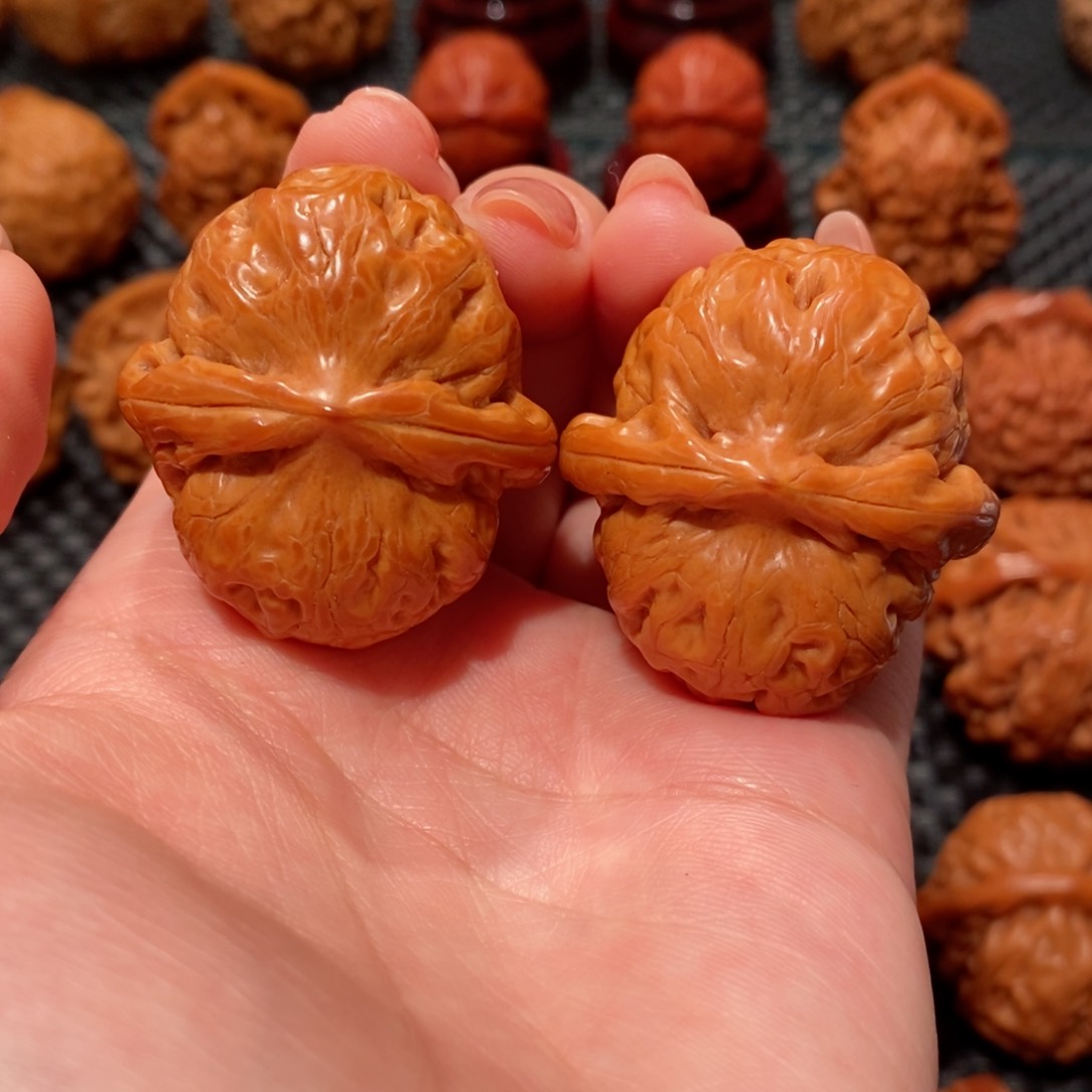 文玩核桃把件兜*爸元宝