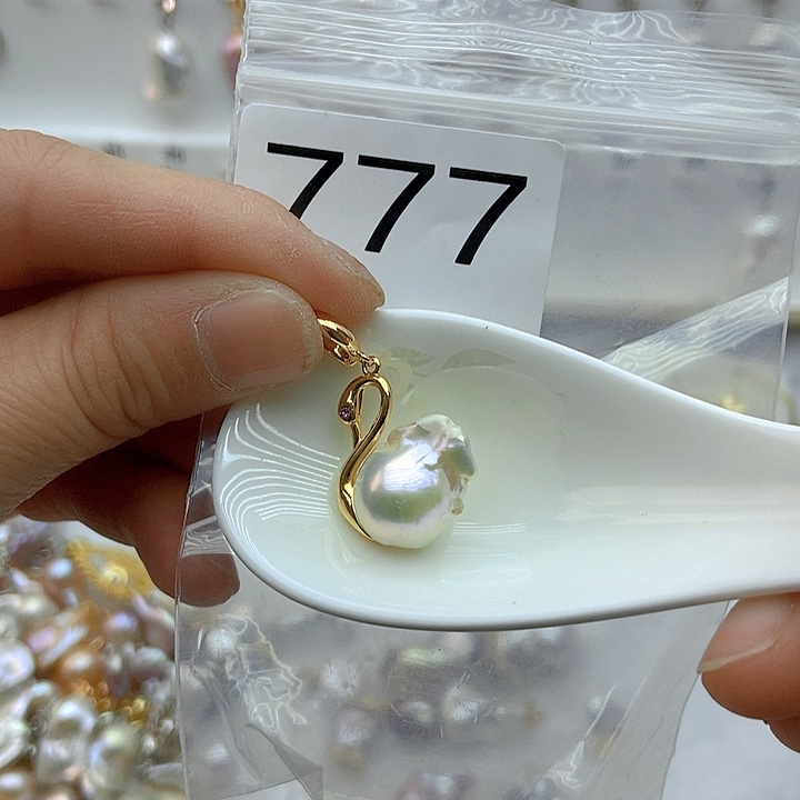 淡水珍珠颈饰银S925镶嵌