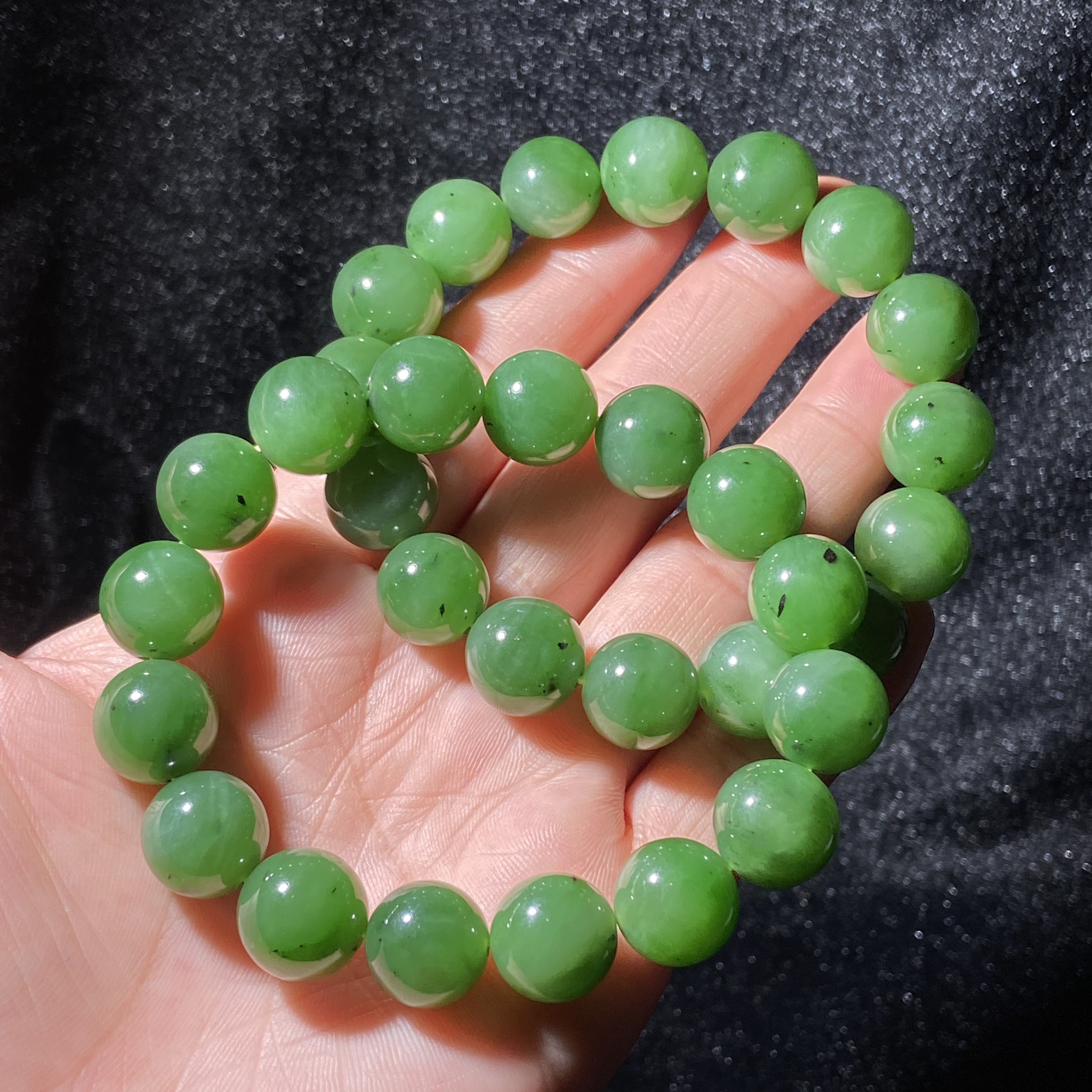 【星浩好物】和田玉手串QT144H375【多样性发一件】12mm+