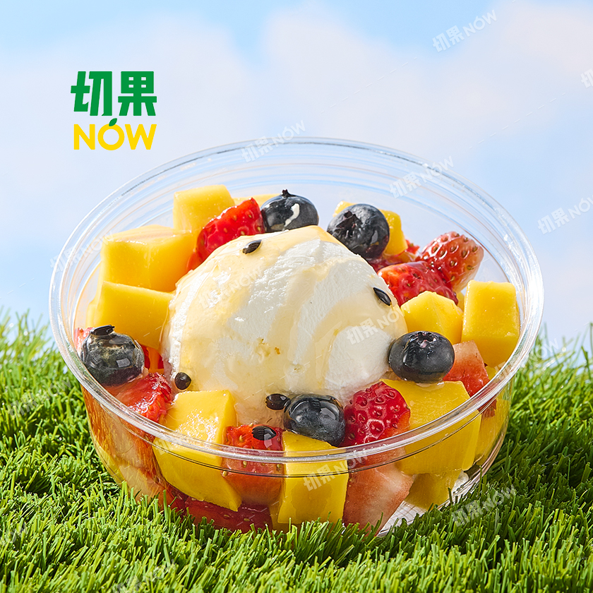 果切【干噎酸奶】草莓芒果蓝莓干噎酸奶碗（百香茉莉味）.约170g
