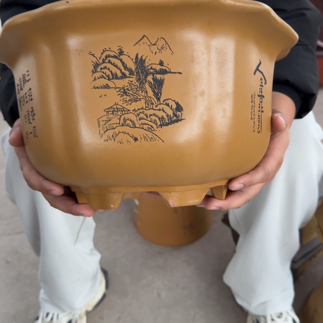 紫砂花盆口径27.15口径