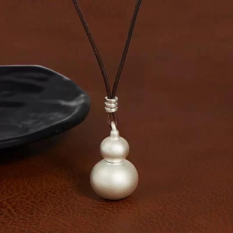 吊坠足银 【艾比银】足银999新中式古法传承葫芦吊坠