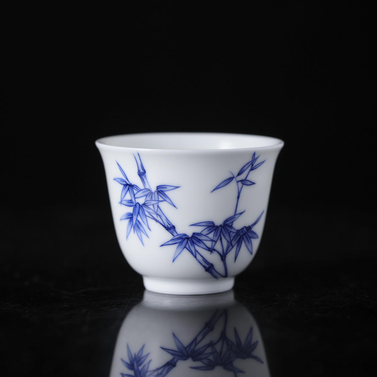 自慢堂-皓月杯竹子-不言美器-茶具陶瓷色釉