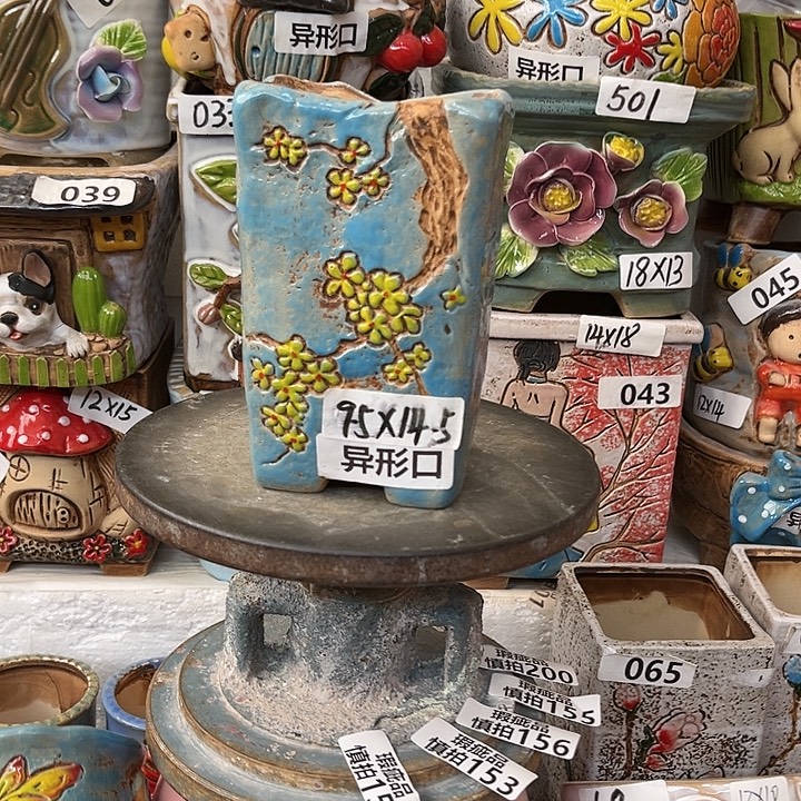 粗陶材质多肉花盆