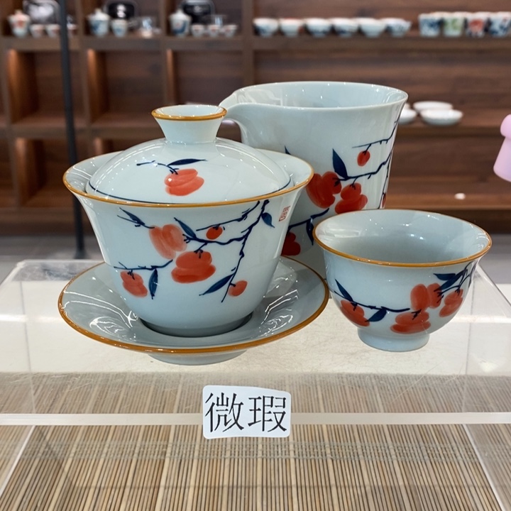 釉下老陶泥手工绘制