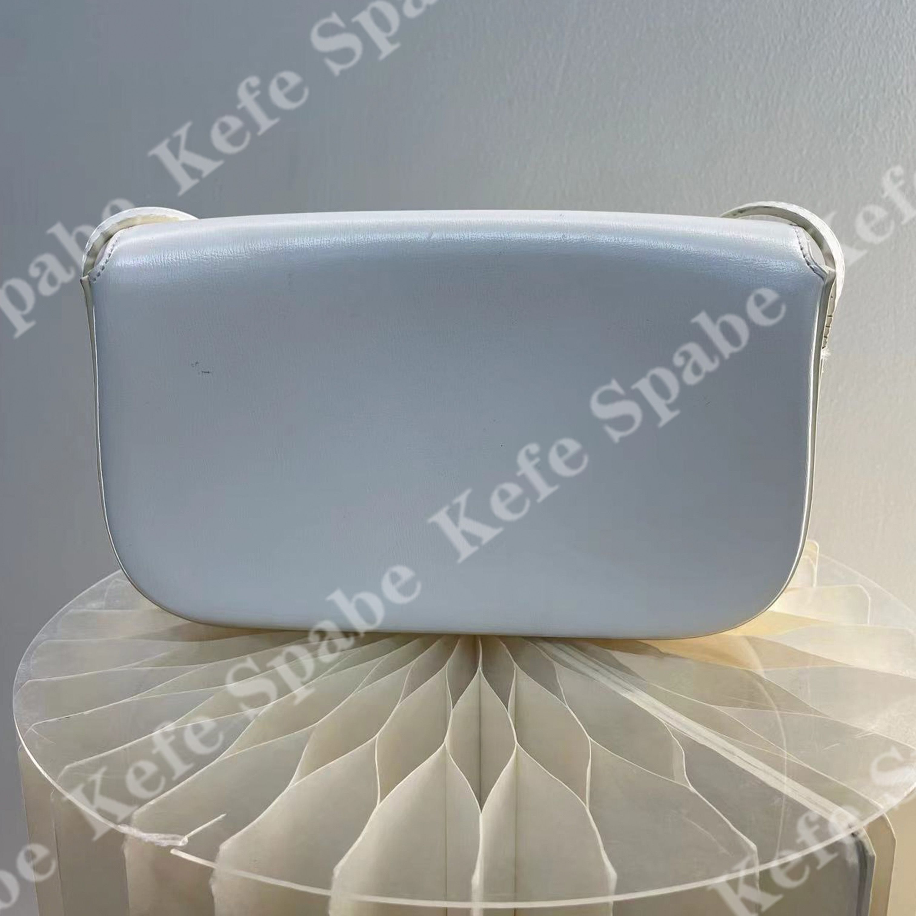 HM038 J25新款白色单肩腋下豆腐包-1