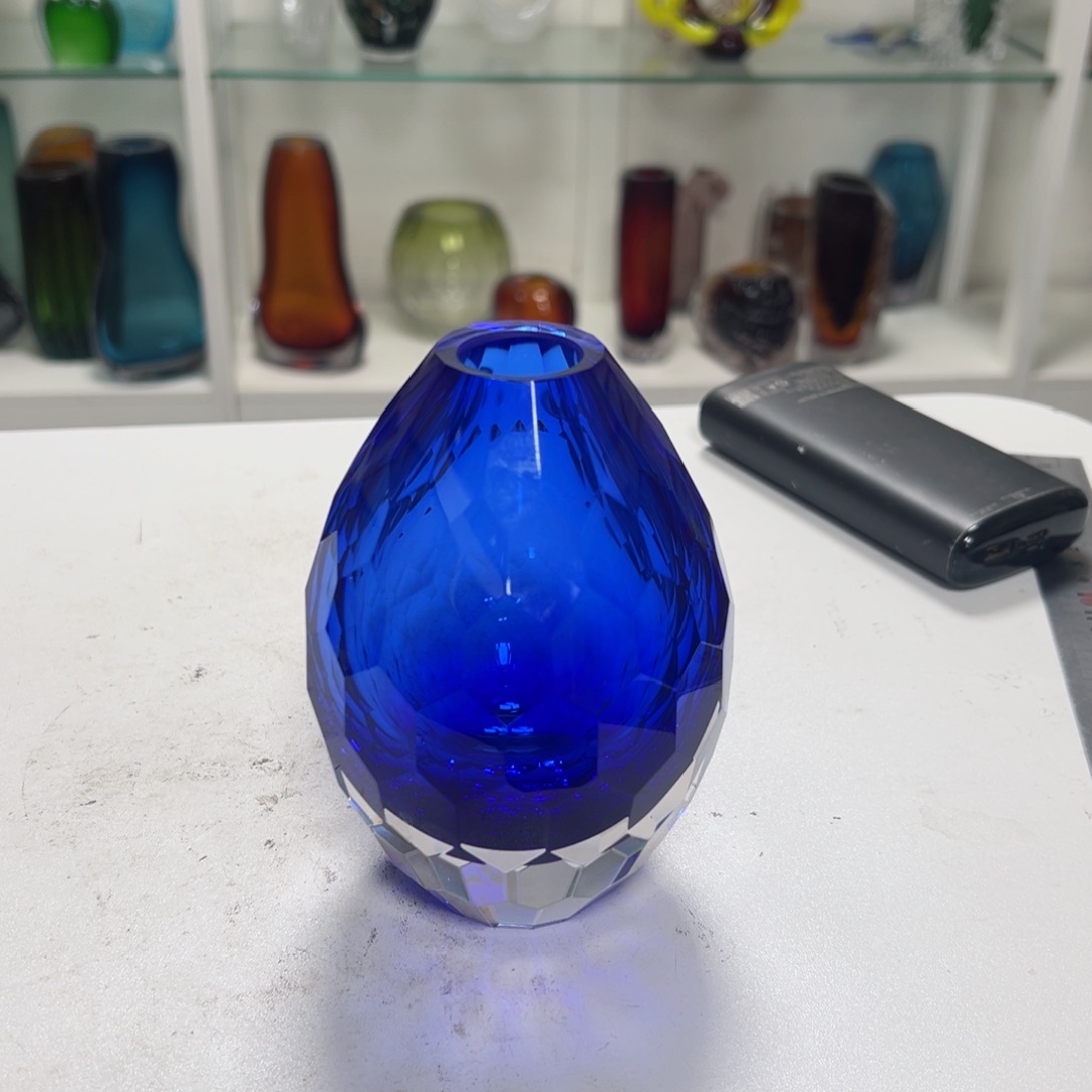 高 14 轻奢琉璃花器福利正常手工痕迹